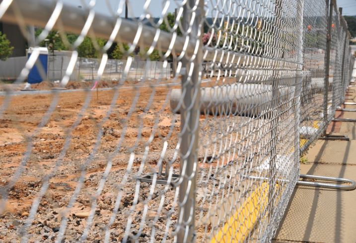 temporary fence for construction site